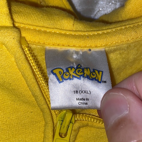 Pokémon Pikachu Jacket Costume Hoodie Youth Size XXL (18) 🔥 YB4 - Picture 4 of 5